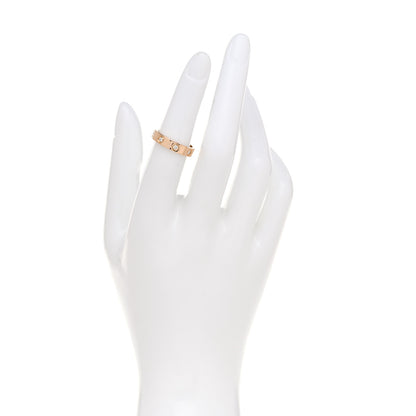 Cartier 18K Pink Gold 8 Diamond 4mm LOVE Wedding Band Ring 50 5.25 2 of 4