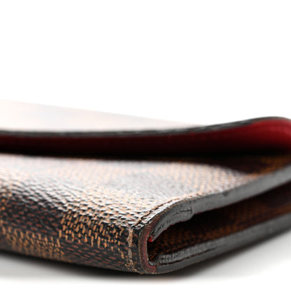 Louis Vuitton Damier Ebene Josephine Wallet Red 17 of 19