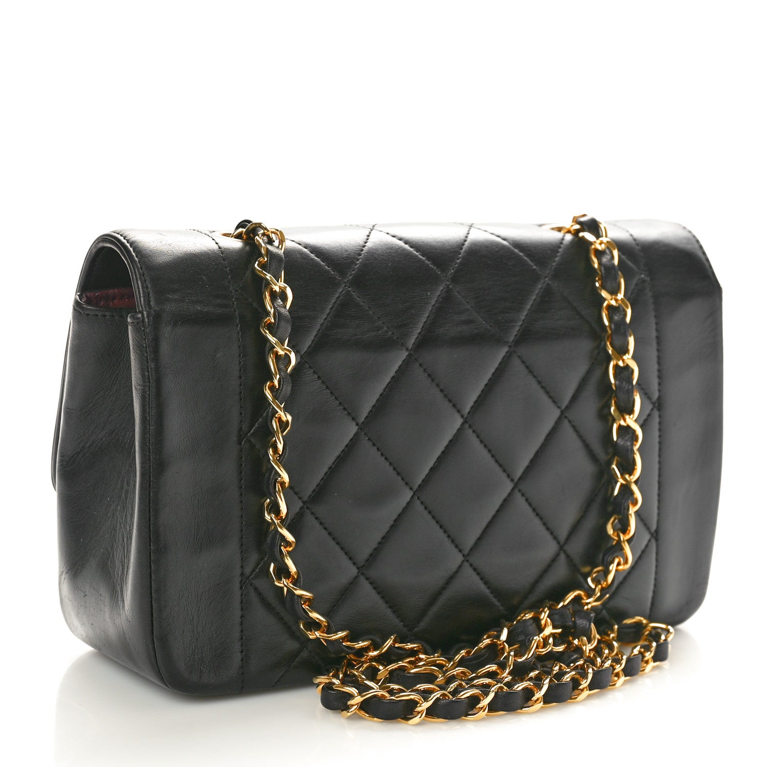 Chanel Lambskin Quilted Small Single Flap Black 3 of 11