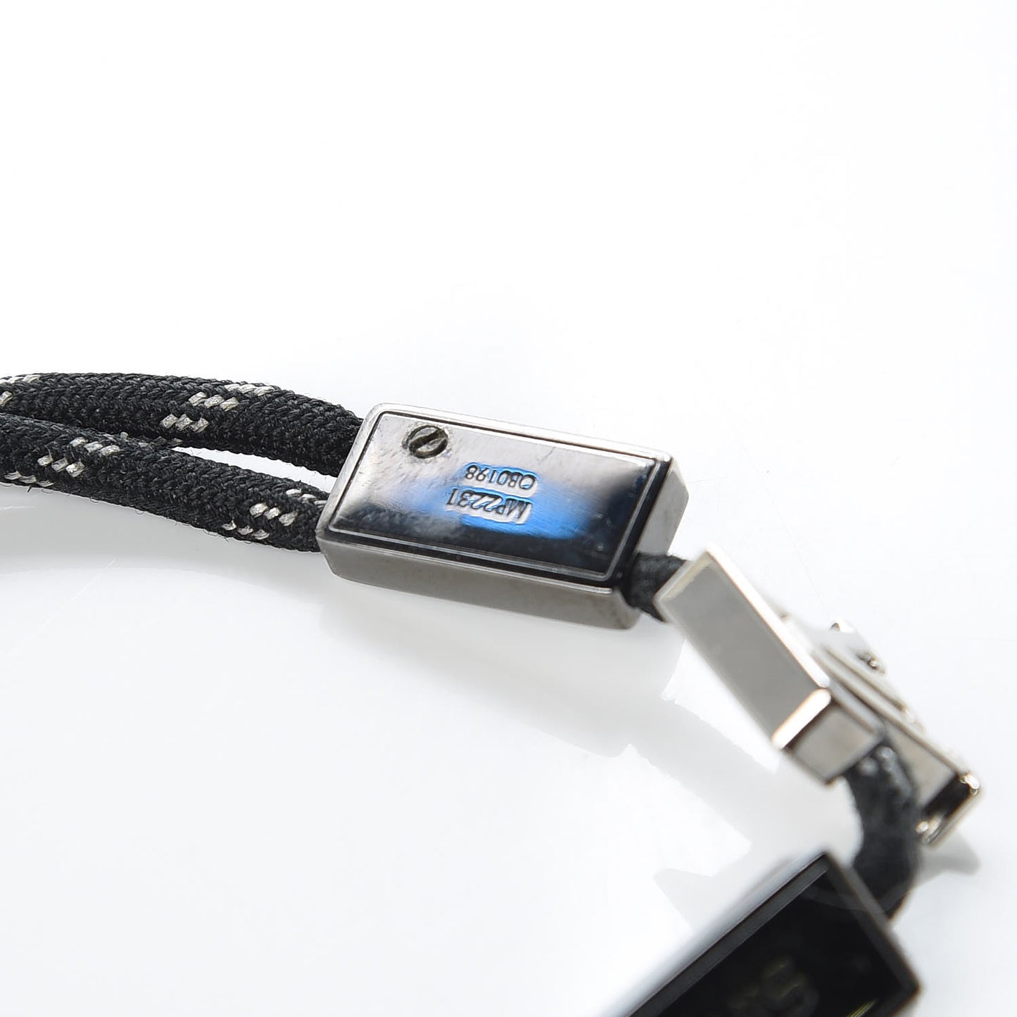Nylon LV Satellite Bracelet M Black