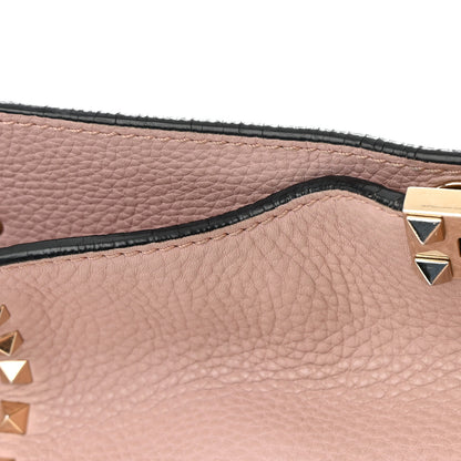 Valentino Garavani Pebbled Calfskin Small Rockstud Flip-Lock Messenger Bag Water Rose 18 of 21
