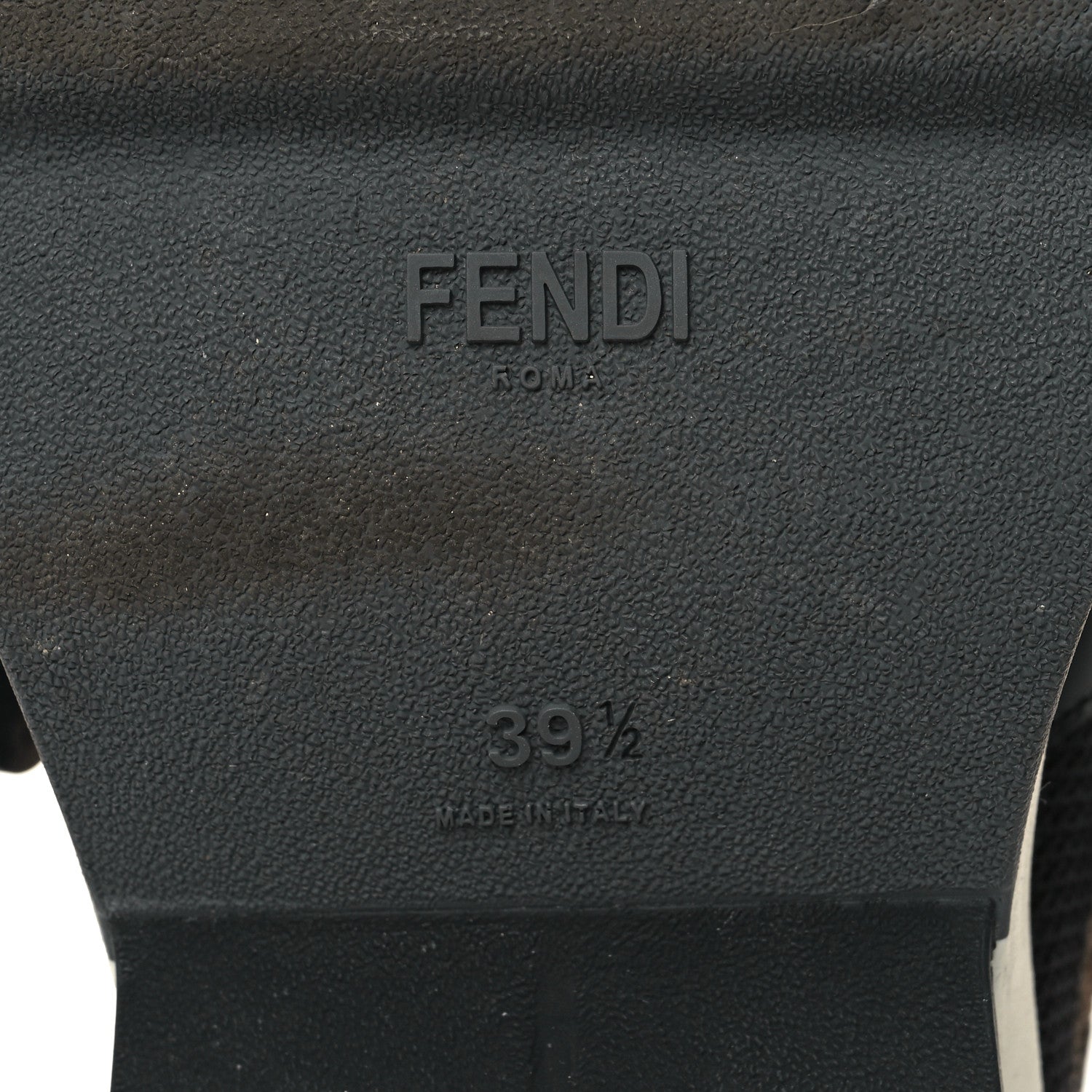 Fendi Stretch Yarn FF Stiff Band Rockoko Sneakers 39.5 Black White Tobacco 6 of 10