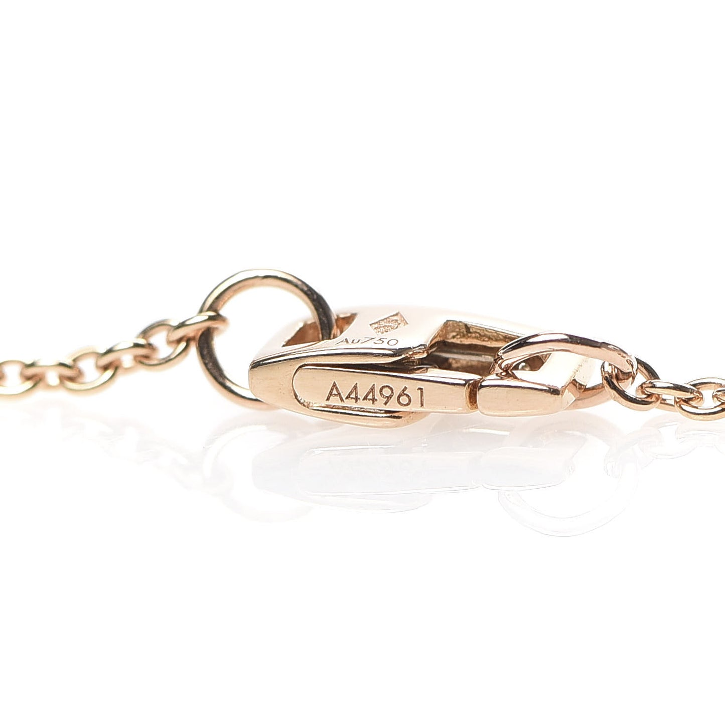 18K Pink Gold Empreinte Pendant Necklace