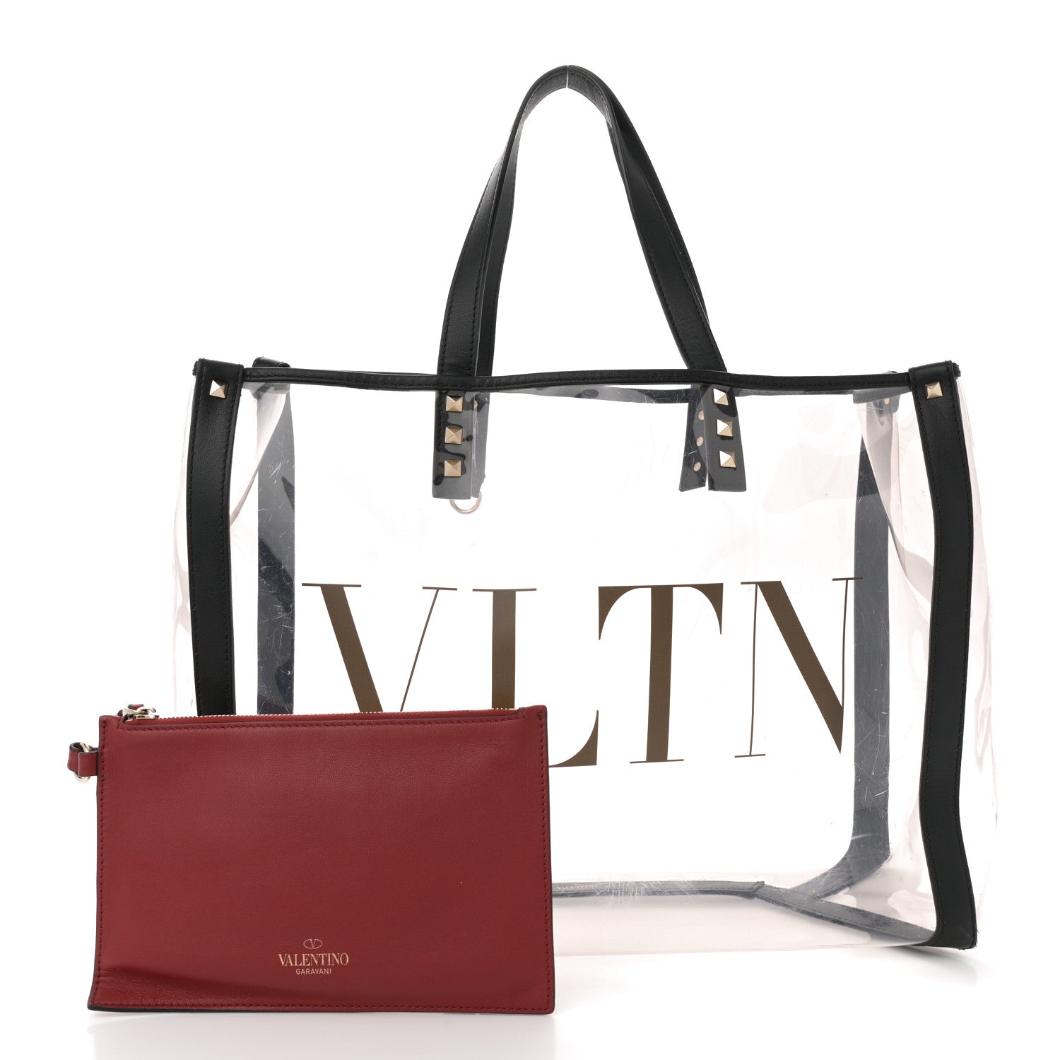 Valentino Garavani Plexy VLTN Shopping Bag Transparent 3 of 16