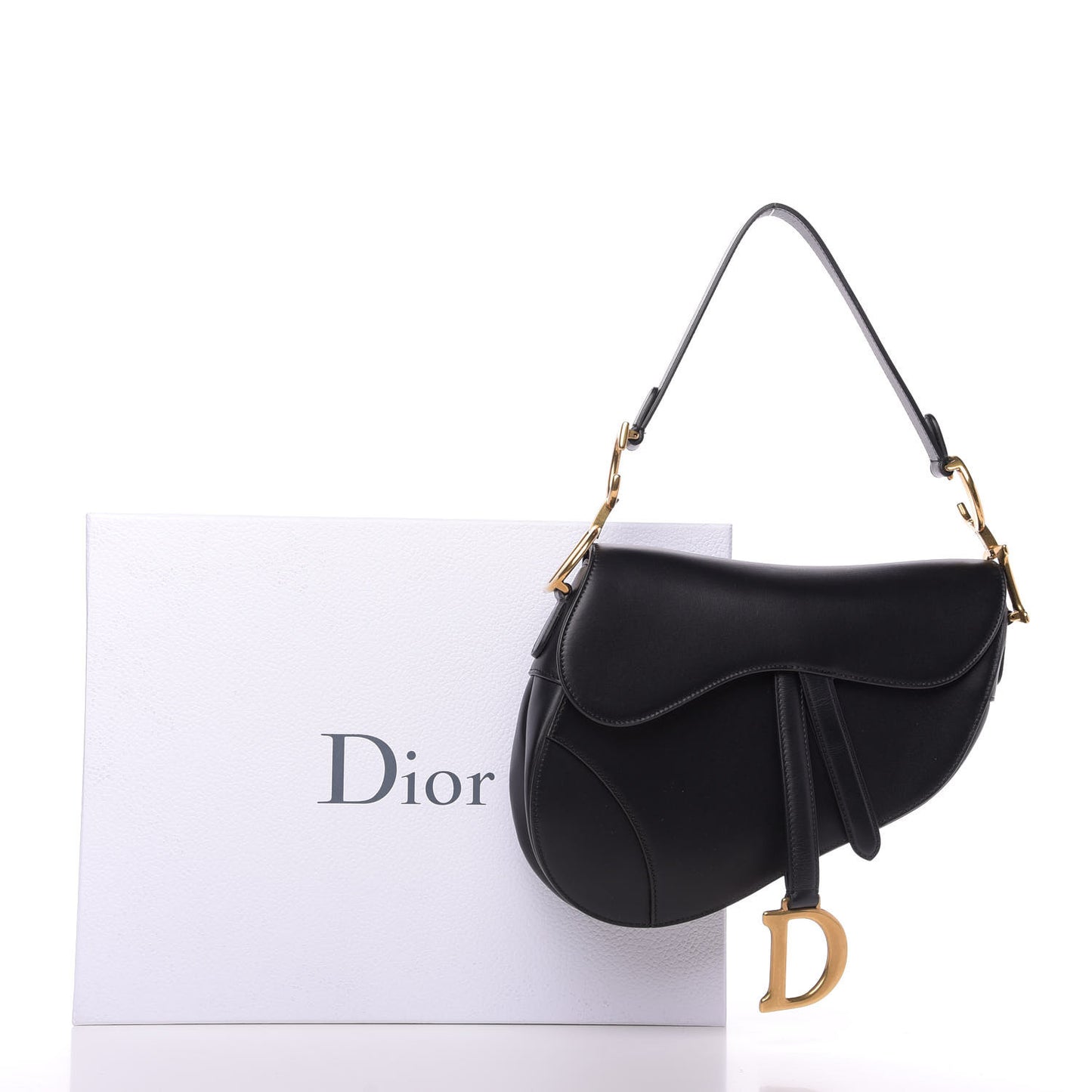 Calfskin Saddle Bag Black