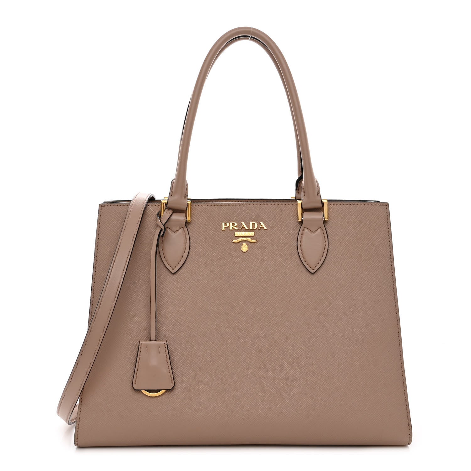 プラダ　サフィアーノCAMMEO Prada Saffiano Tote Cammeo 1280447 – FASHIONPHILE