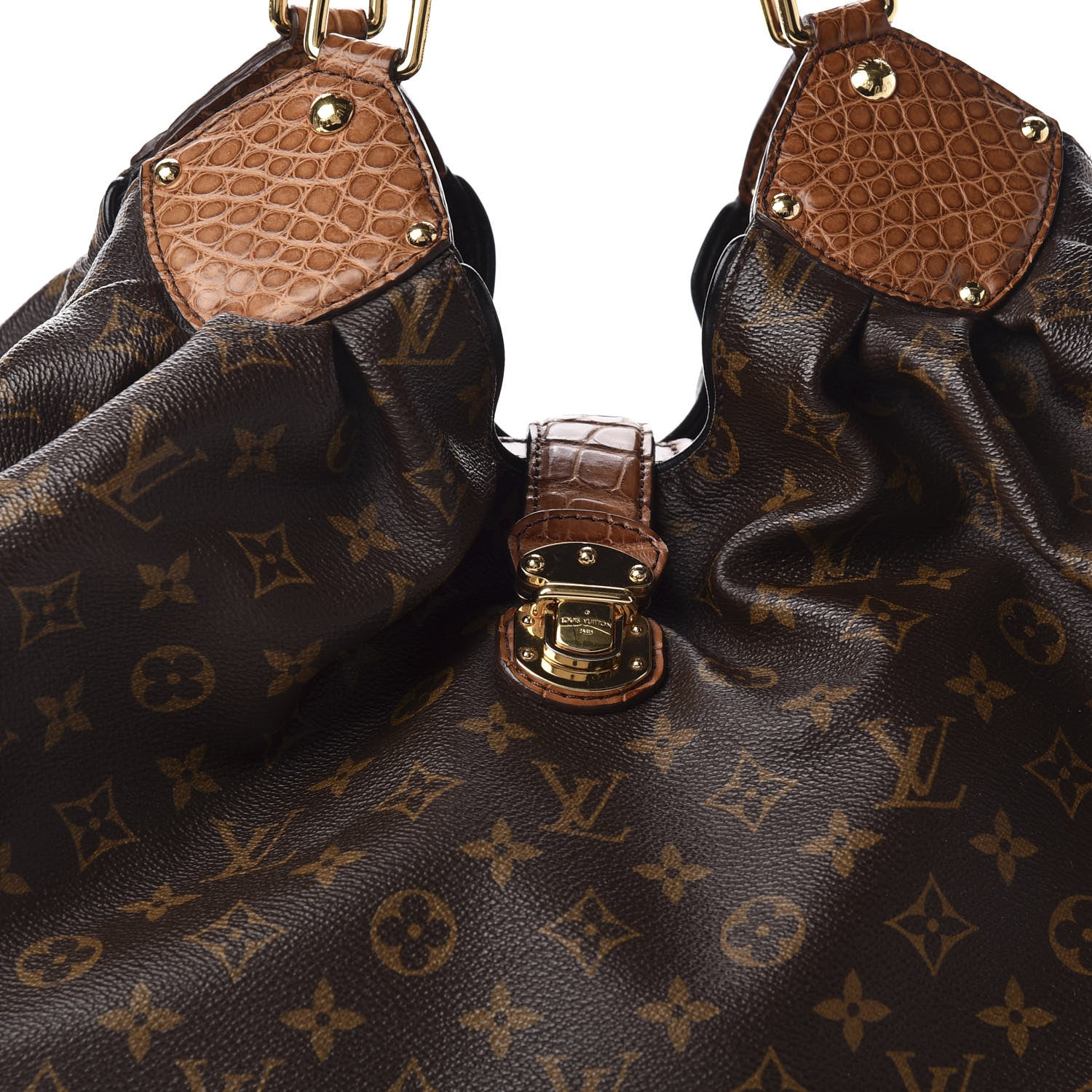 Louis Vuitton Monogram Alligator Trim Mahina XL 10 of 10