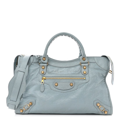 Balenciaga Agneau Giant 12 Gold Hardware City Bleu Opaline 3 of 16