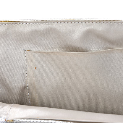 Chanel Metallic Lambskin Chain Clutch Silver 16 of 19