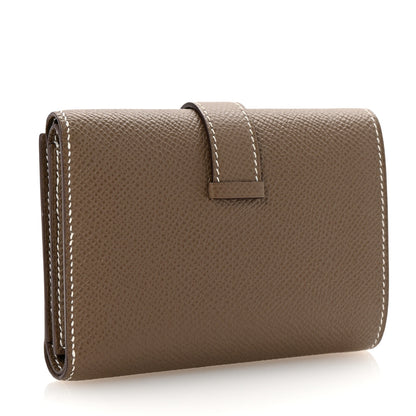 Hermes Epsom Tri-Fold Compact Bearn Wallet Etoupe 3 of 8