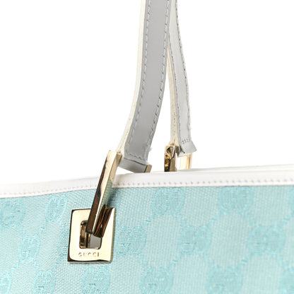 Gucci Monogram Large Bucket Tote Blue 11 of 13
