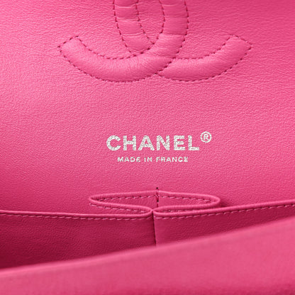 Chanel Iridescent Caviar Quilted Medium Double Flap Pink 5 of 13