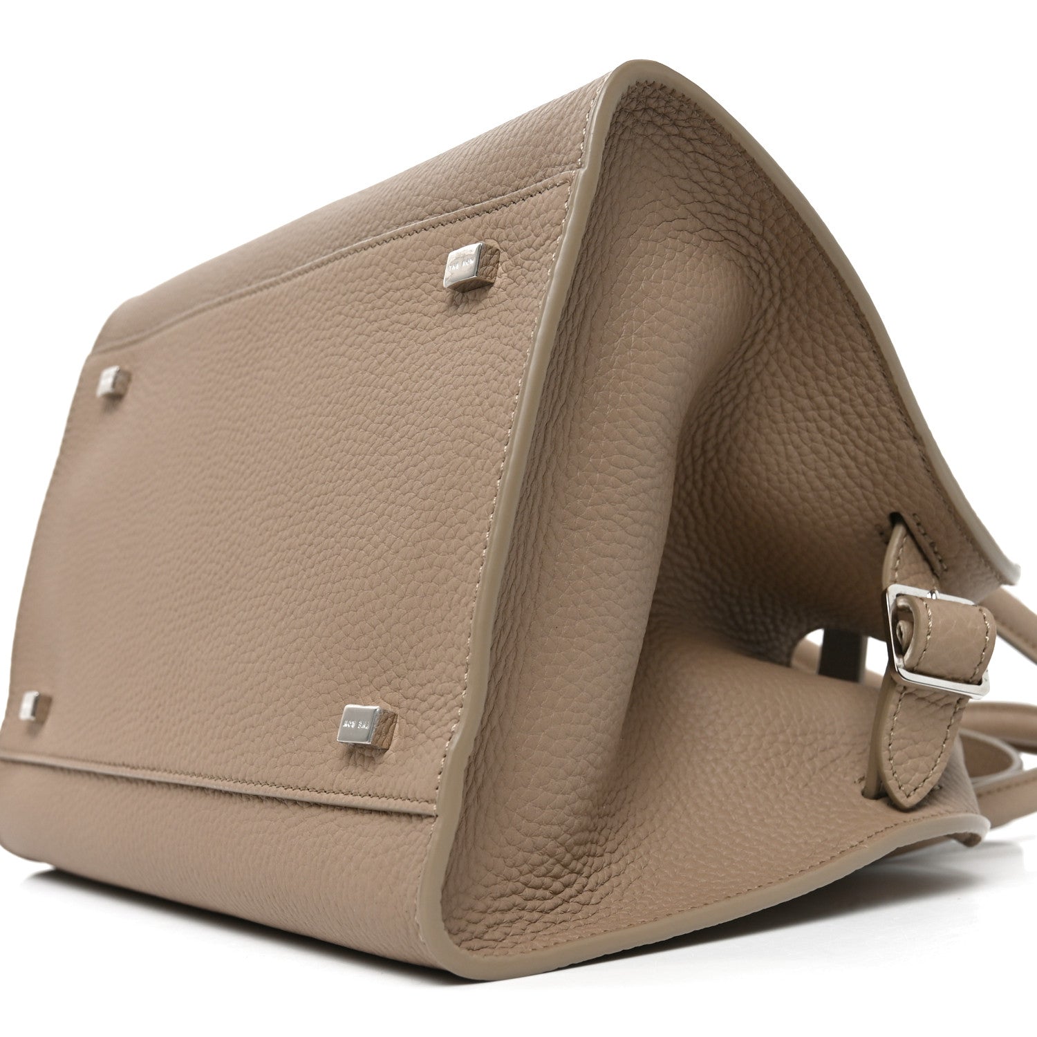 The Row Grained Calfskin Soft Margaux 10 Bag Dark Taupe 9 of 9