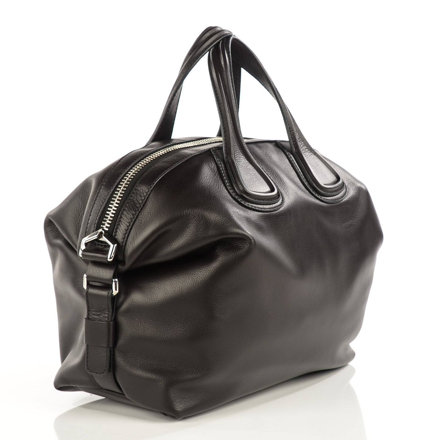 Waxy Grained Calfskin Medium Nightingale Black