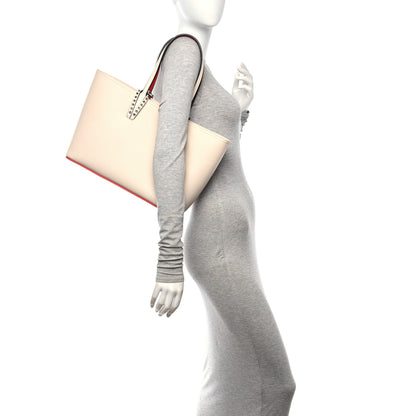 Christian Louboutin Calfskin Spikes Small East West Cabata Tote in Ballerina Ballerina 2 of 10