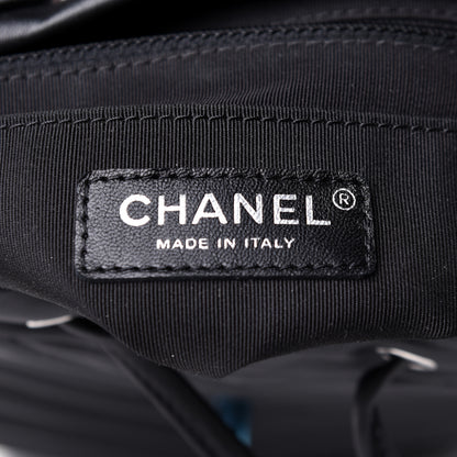 Chanel Calfskin Chevron Quilted Small Urban Spirit Backpack Black 6 of 11