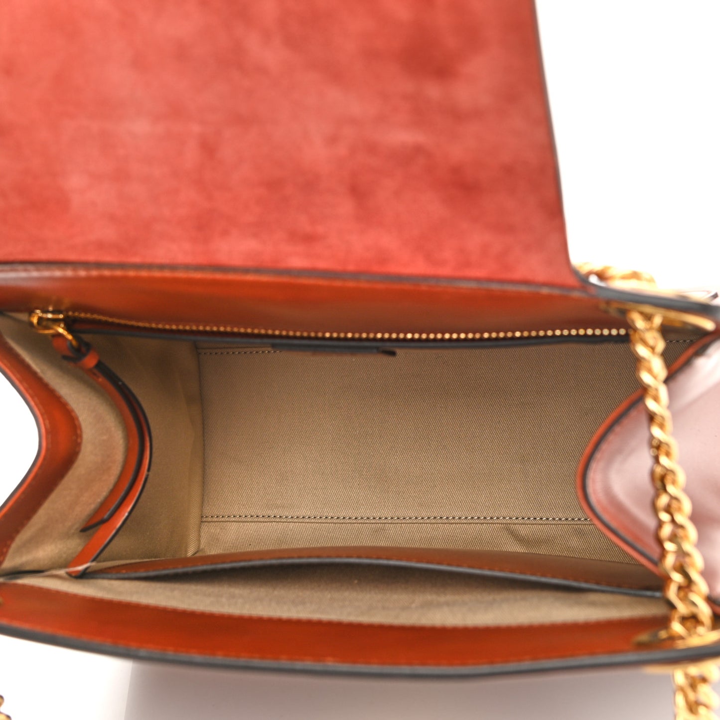 Shiny Calfskin Medium Annie Shoulder Bag Whiskey