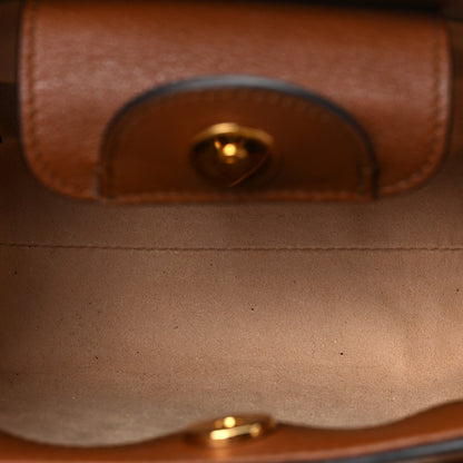 Gucci Wonka Grain Calfskin Mini Diana Tote Bag Cuir Yellow Fluo 5 of 8