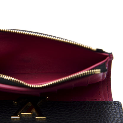Louis Vuitton Taurillon Capucines Compact Wallet Black 5 of 10