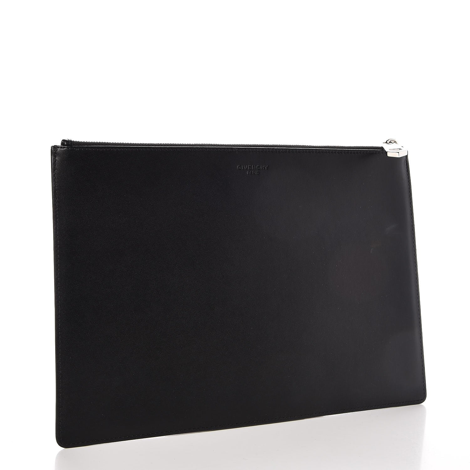 Givenchy Calfskin Love Print Medium Flat Pouch Black 3 of 9