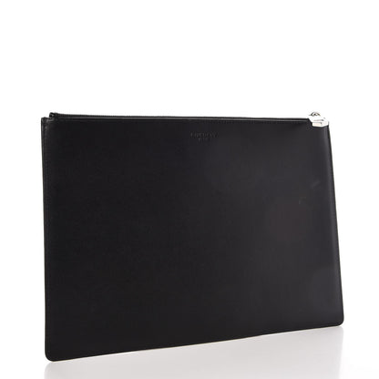 Givenchy Calfskin Love Print Medium Flat Pouch Black 3 of 9