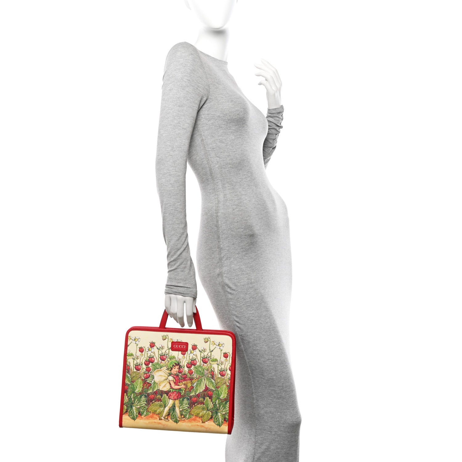 Gucci Coated Canvas Love Parade Kids Strawberry Fairy Tote Multicolor 2 of 11