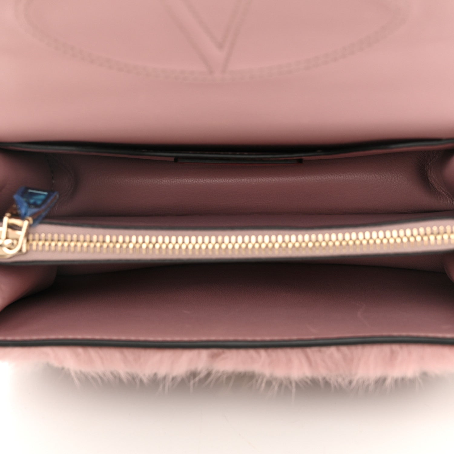 Valentino Garavani Mink Fur Rockstud Shoulder Bag Antique Rose 5 of 10