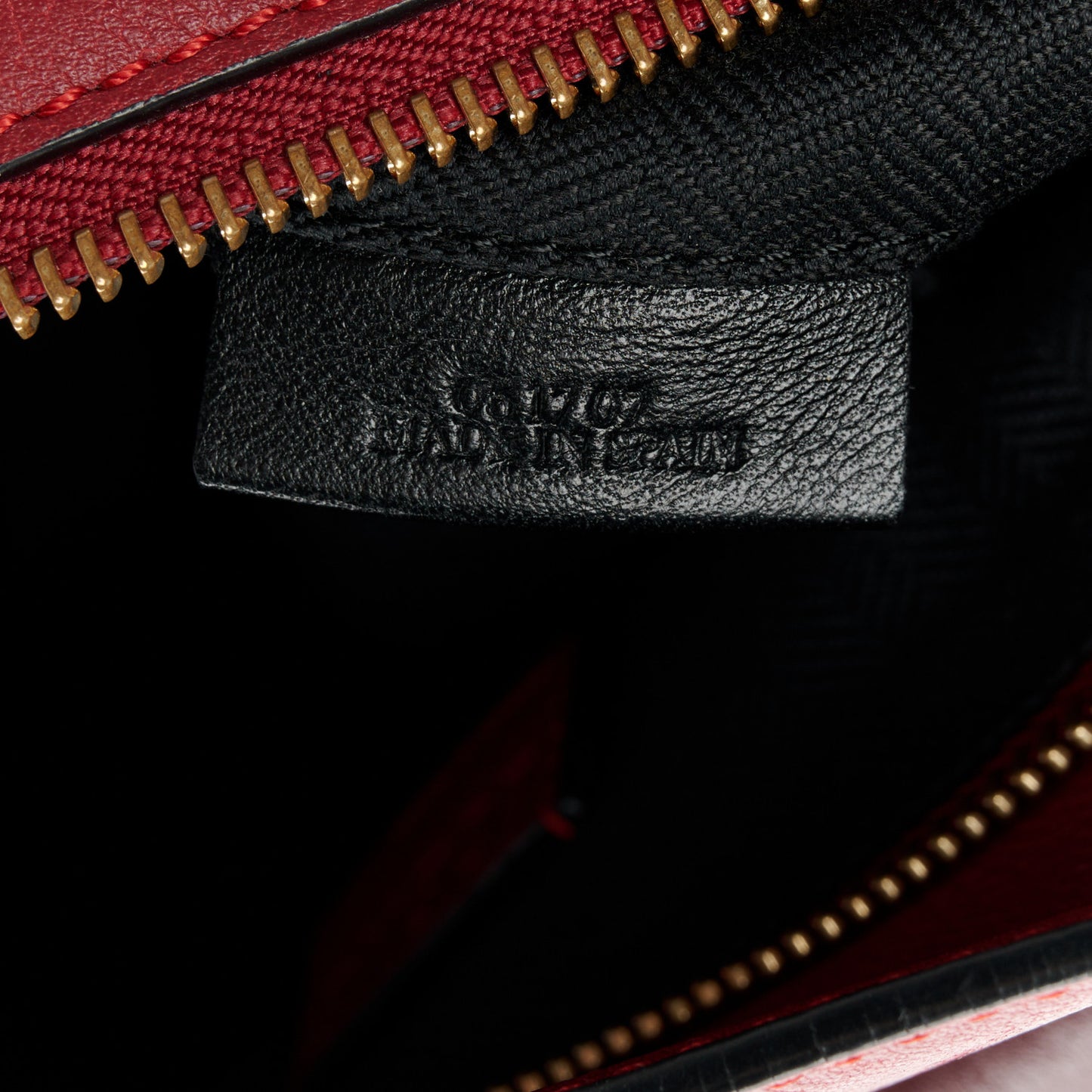 Calfskin Colorblock Medium Puzzle Bag Red