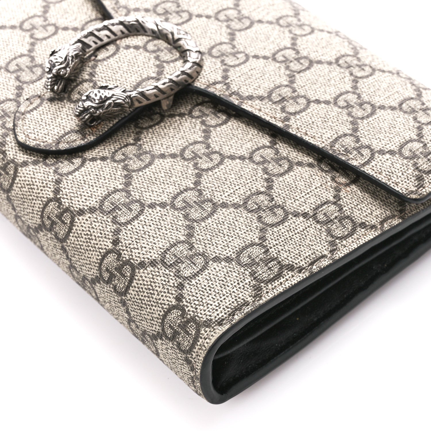 Gucci GG Supreme Monogram Mini Dionysus Chain Wallet Beige Black 10 of 10