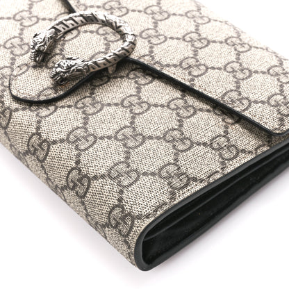 Gucci GG Supreme Monogram Mini Dionysus Chain Wallet Beige Black 10 of 10