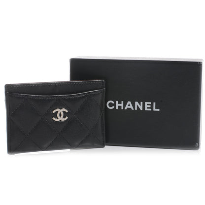Chanel Lambskin Quilted Card Holder Black 5 of 9