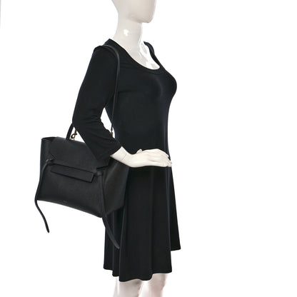 Celine Grained Calfskin Mini Belt Bag Black 2 of 9