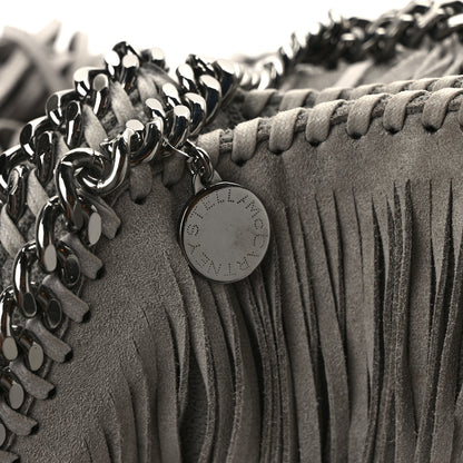 Stella McCartney Shaggy Deer Fringe Mini Falabella Tote Grey 13 of 13