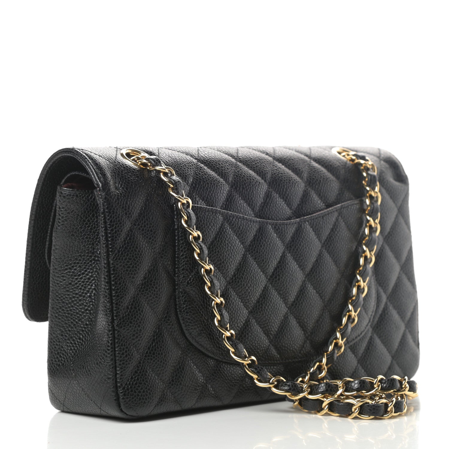 Chanel Caviar Quilted Medium Double Flap Black 3 of 12