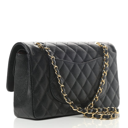Chanel Caviar Quilted Medium Double Flap Black 3 of 12