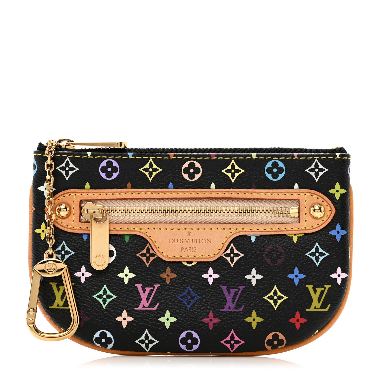 Monogram Multicolor Pochette Plate MM Black