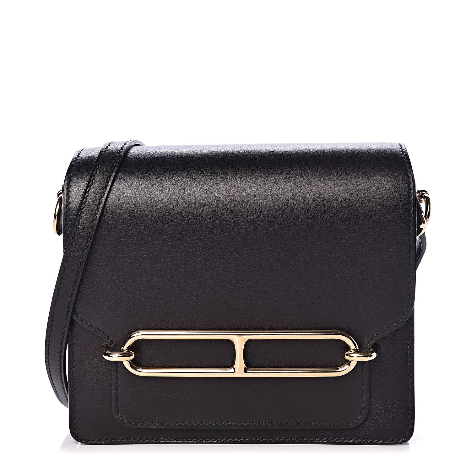 Hermes Evergrain Mini Sac Roulis Black 1 of 11