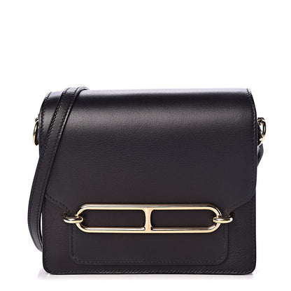 Hermes Evergrain Mini Sac Roulis Black 1 of 11
