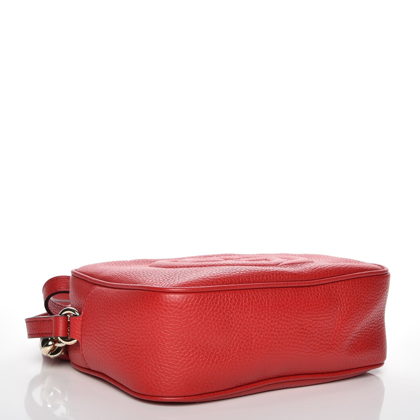 Pebbled Calfskin Small Soho Disco Bag Tabasco Red