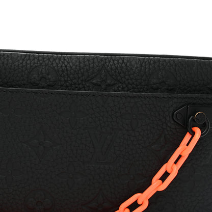 Louis Vuitton Taurillon Monogram Uniformes Solar Ray Soft Pochette Volga Belt Bag Black 7 of 9