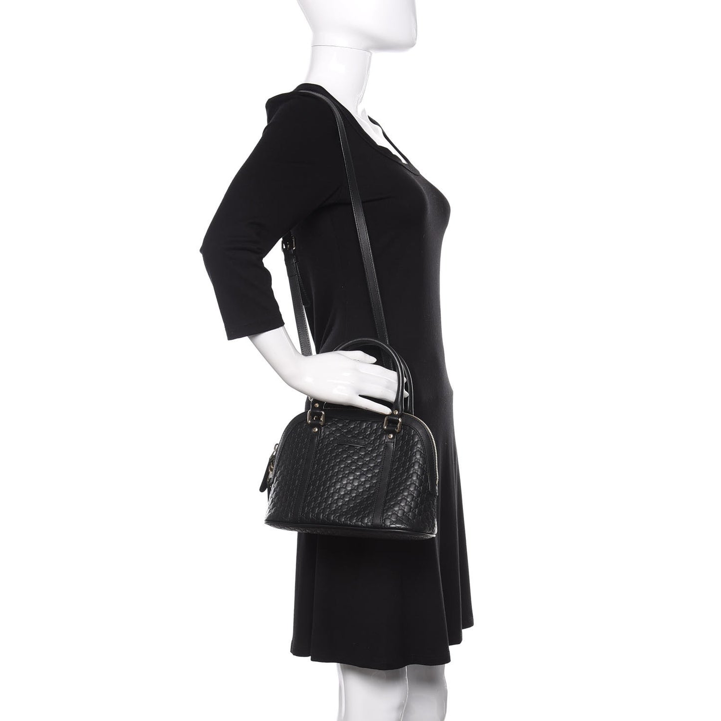 Microguccissima Mini Dome Bag Black