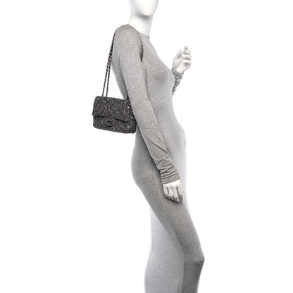 Chanel Tweed Sequin Mini Rectangular Flap Grey 2 of 10