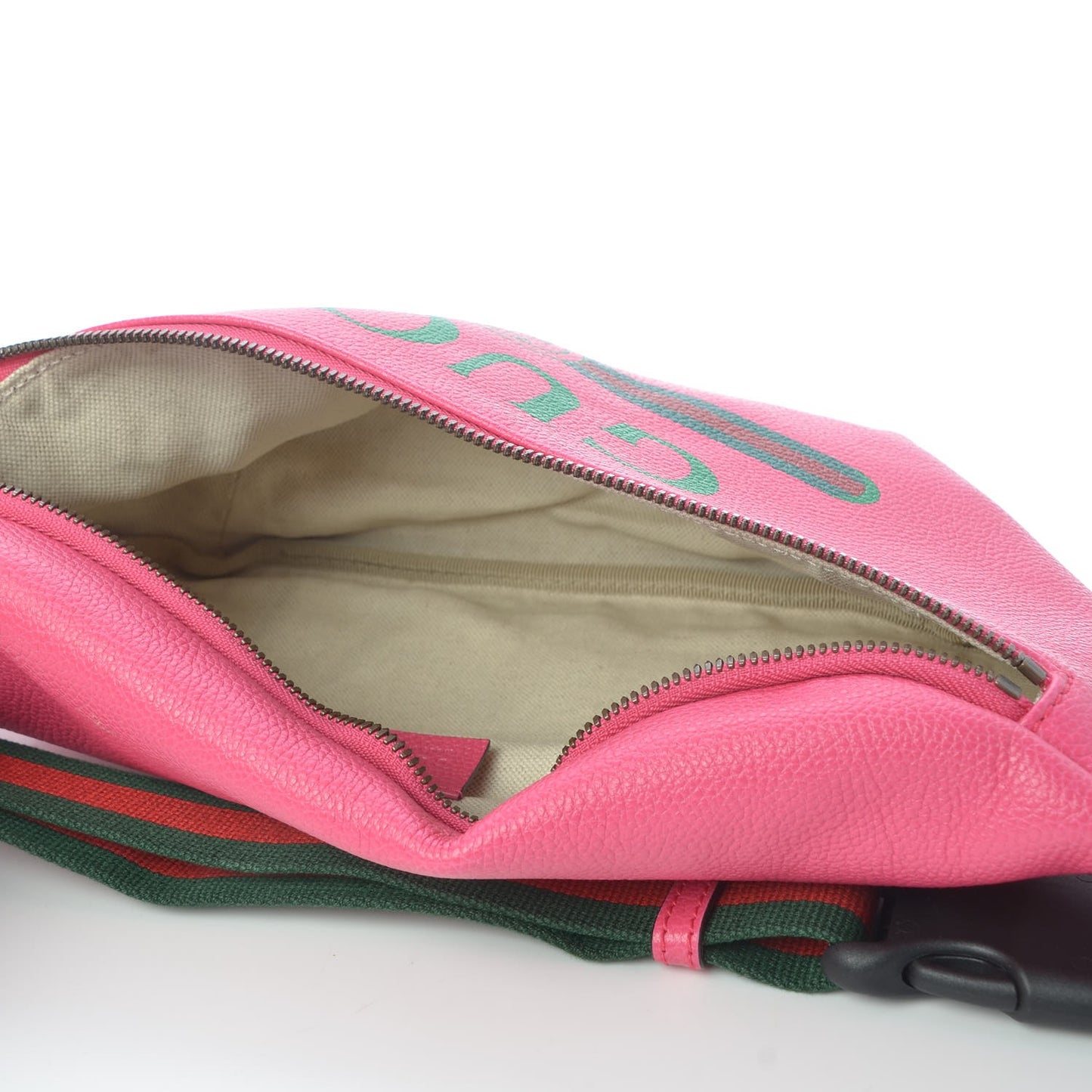 Grained Calfskin Logo Belt Bag Pink