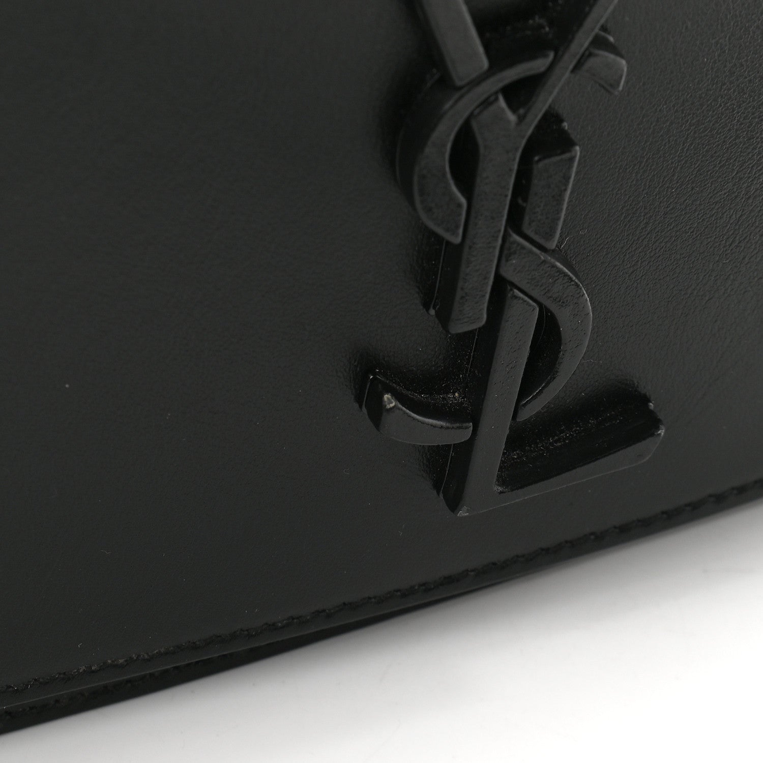 Saint Laurent Smooth Calfskin Small Spontini Saddle Bag Black 9 of 9
