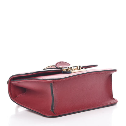 Valentino Garavani Vitello Mini Glam Lock Rockstud Flap Red 4 of 10