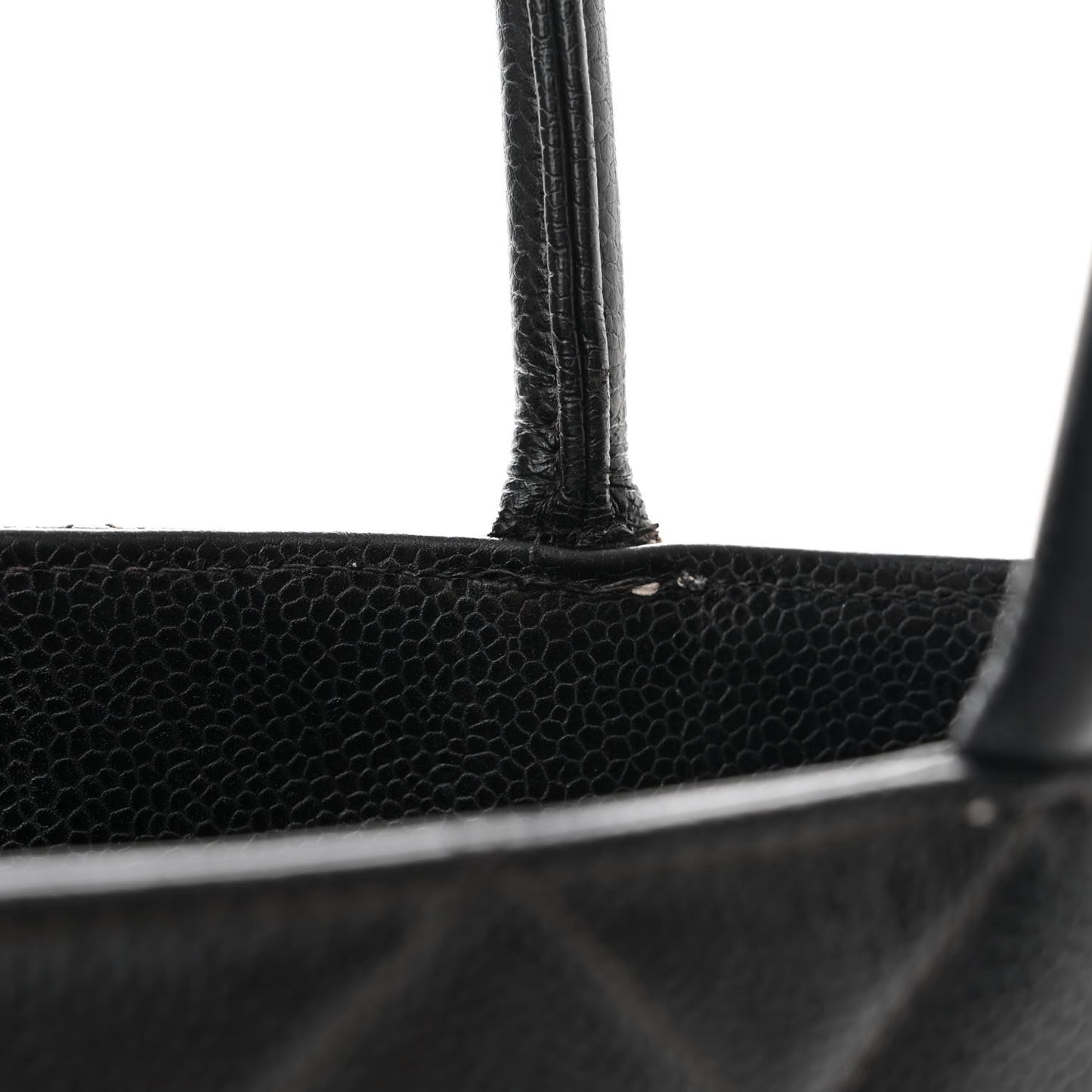 Caviar Quilted Medallion Tote Black