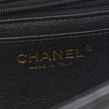 Chanel Lambskin Quilted Mini Top Handle Rectangular Flap Black 6 of 9