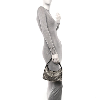 Prada Satin Crystal Mini Re-Edition 2000 Bag Cristal 2 of 9