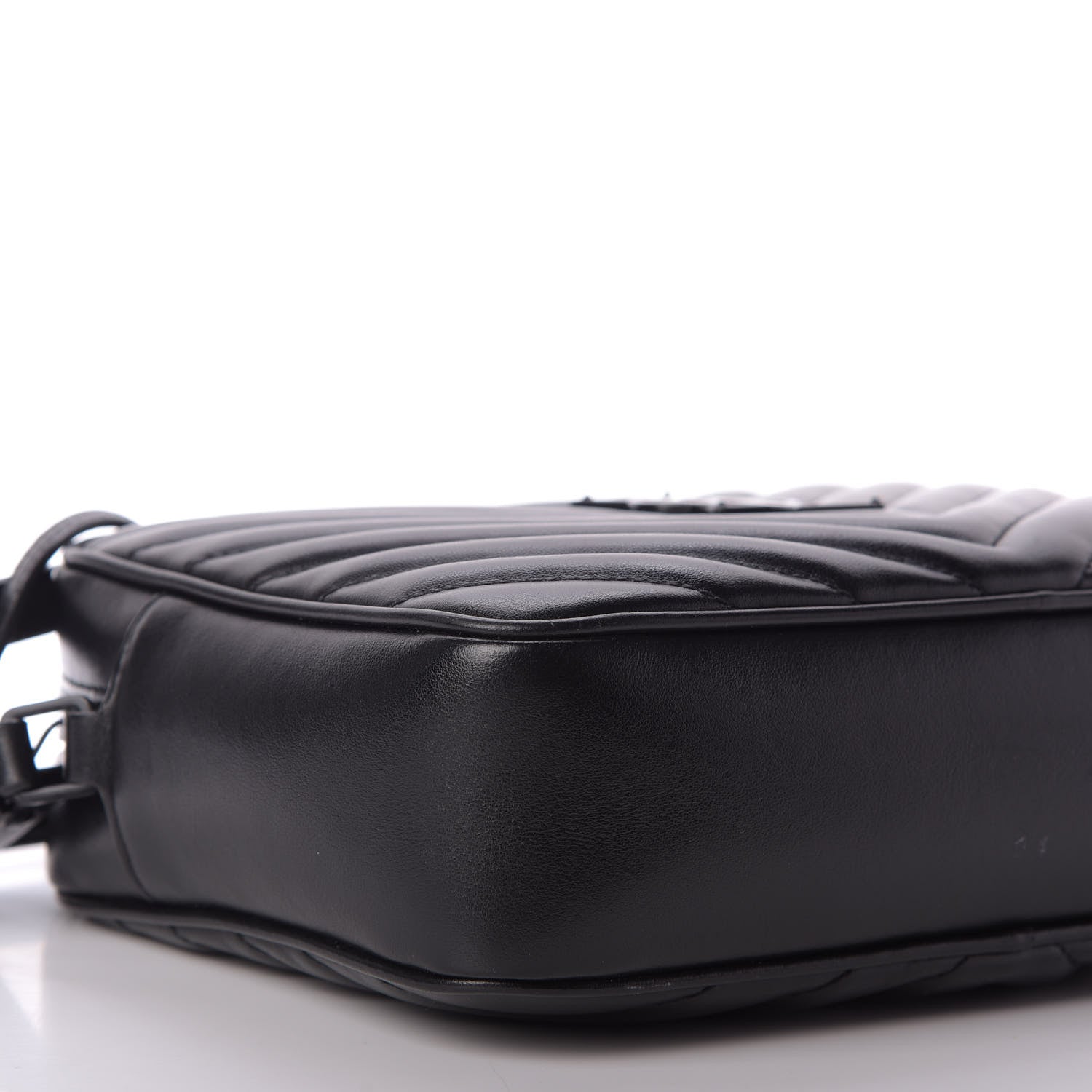 Saint Laurent Calfskin Matelasse Monogram Lou Camera Bag Black 6 of 9