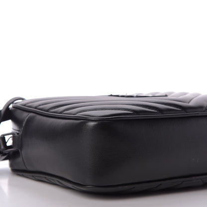 Saint Laurent Calfskin Matelasse Monogram Lou Camera Bag Black 6 of 9